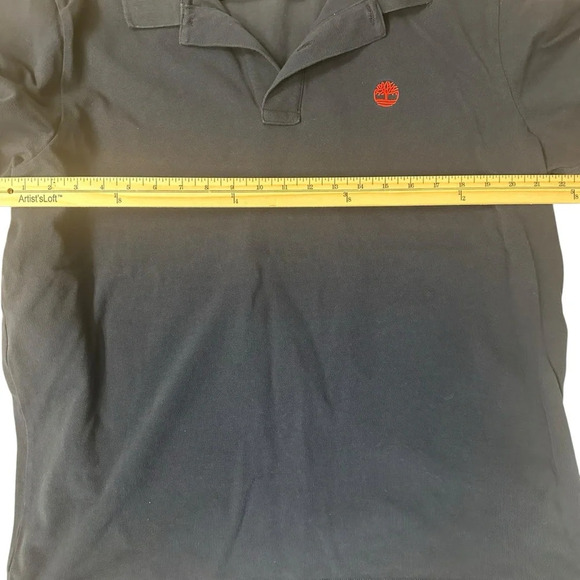 Timberland Men's Short Sleeve Pique Summer 100% Cotton Blue Polo Shirt. XL. - Picture 7 of 10